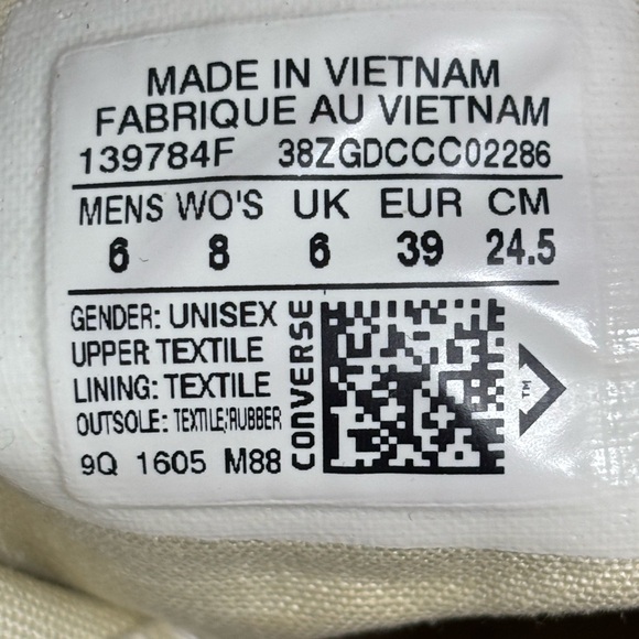 Converse “Chuck” Taylor All Star High Tops. Unisex Men’s 6 Womens 8 Burgandy - Picture 7 of 8